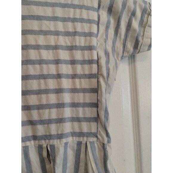 Journey-Five blue and white stripe chambray dress with pockets - Picture 3 of 10